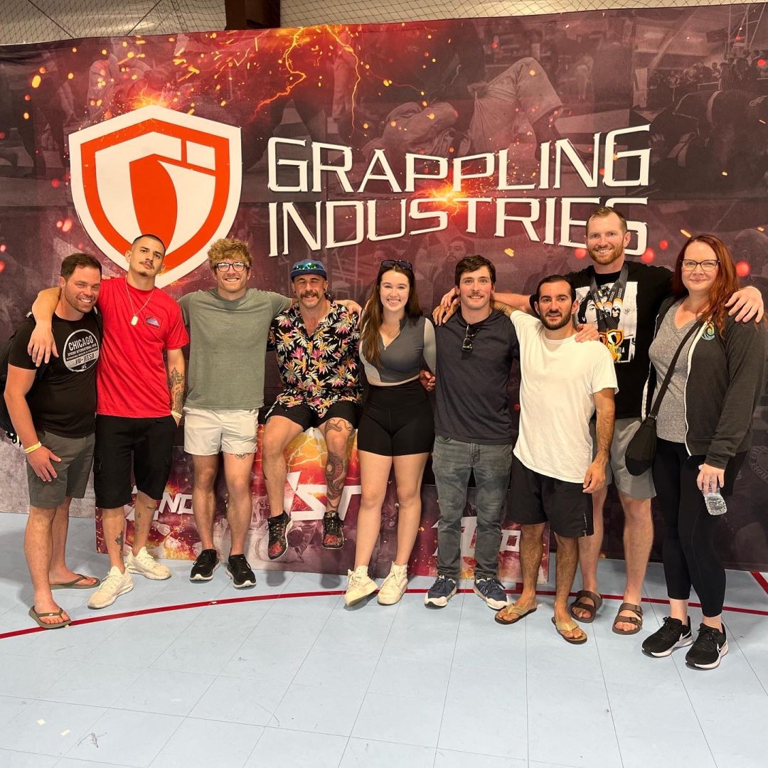 The Golden Jiu Jitsu team at a Grappling Industries competition